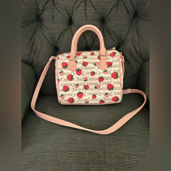 Juicy Couture Pink Strawberry Print Bag - Picture 2 of 5